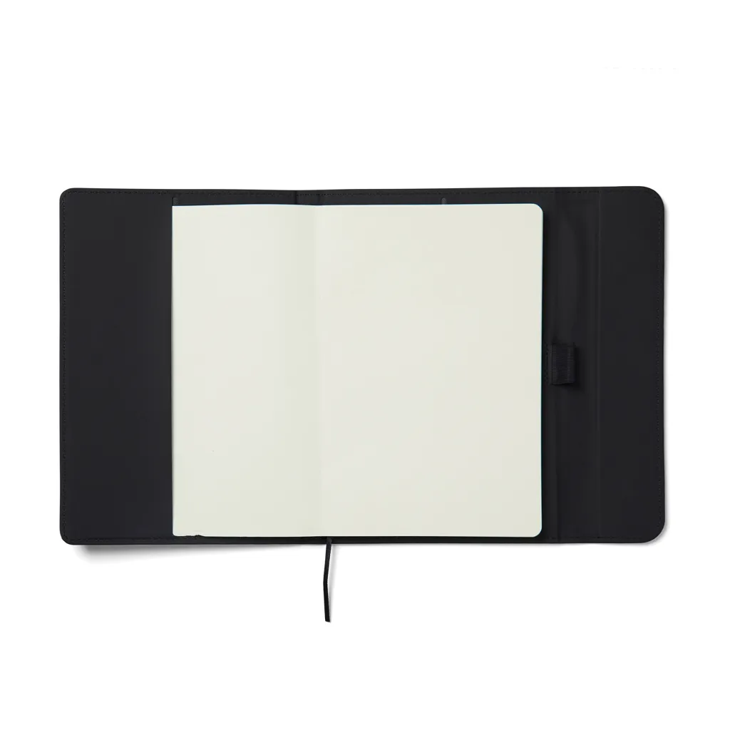 VINGA Baltimore GRS-zertifiziertes Papier & PU-Notizbuch, schwarz – Bild 4
