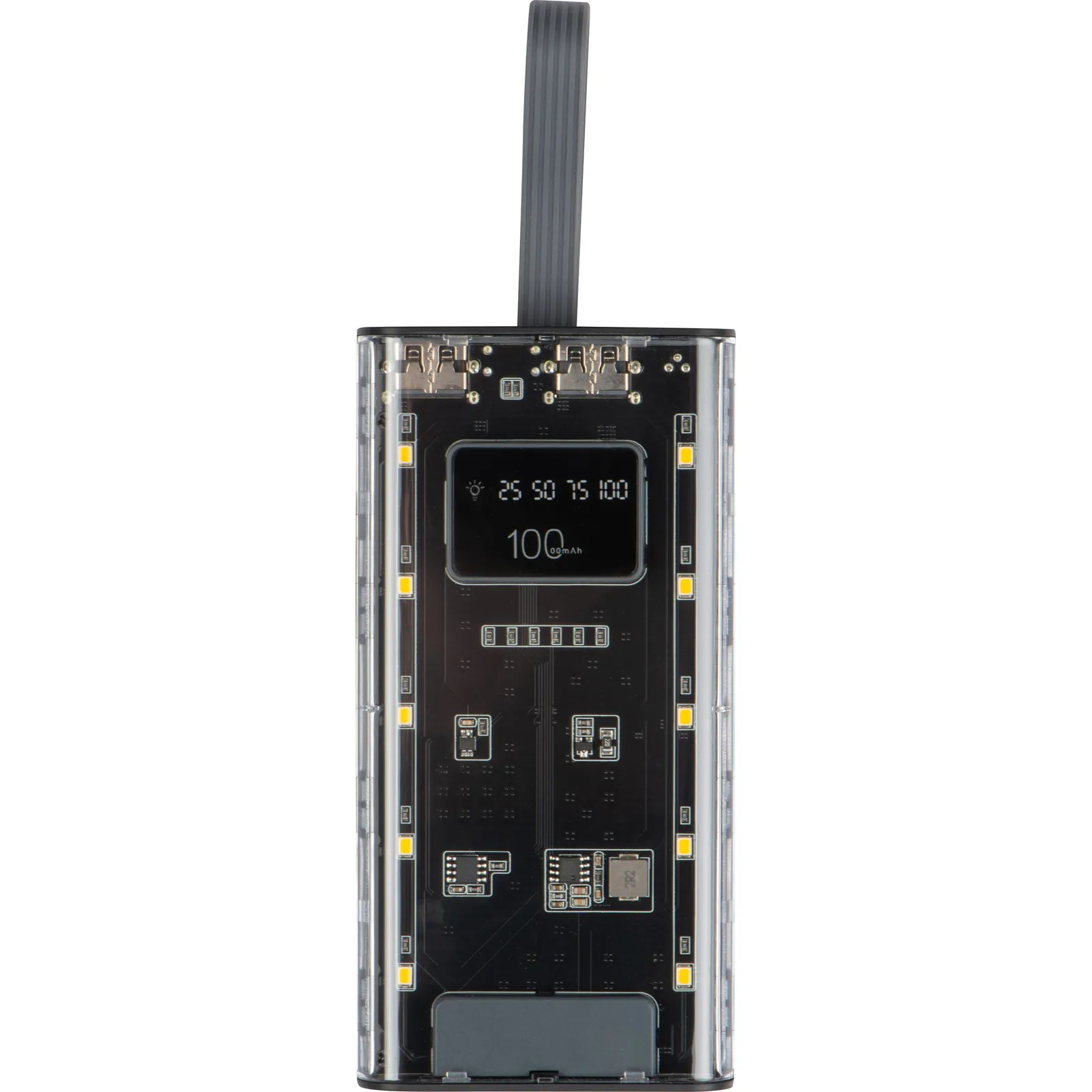 Powerbank, 10.000 mAh, Darwin, transparent – Bild 5