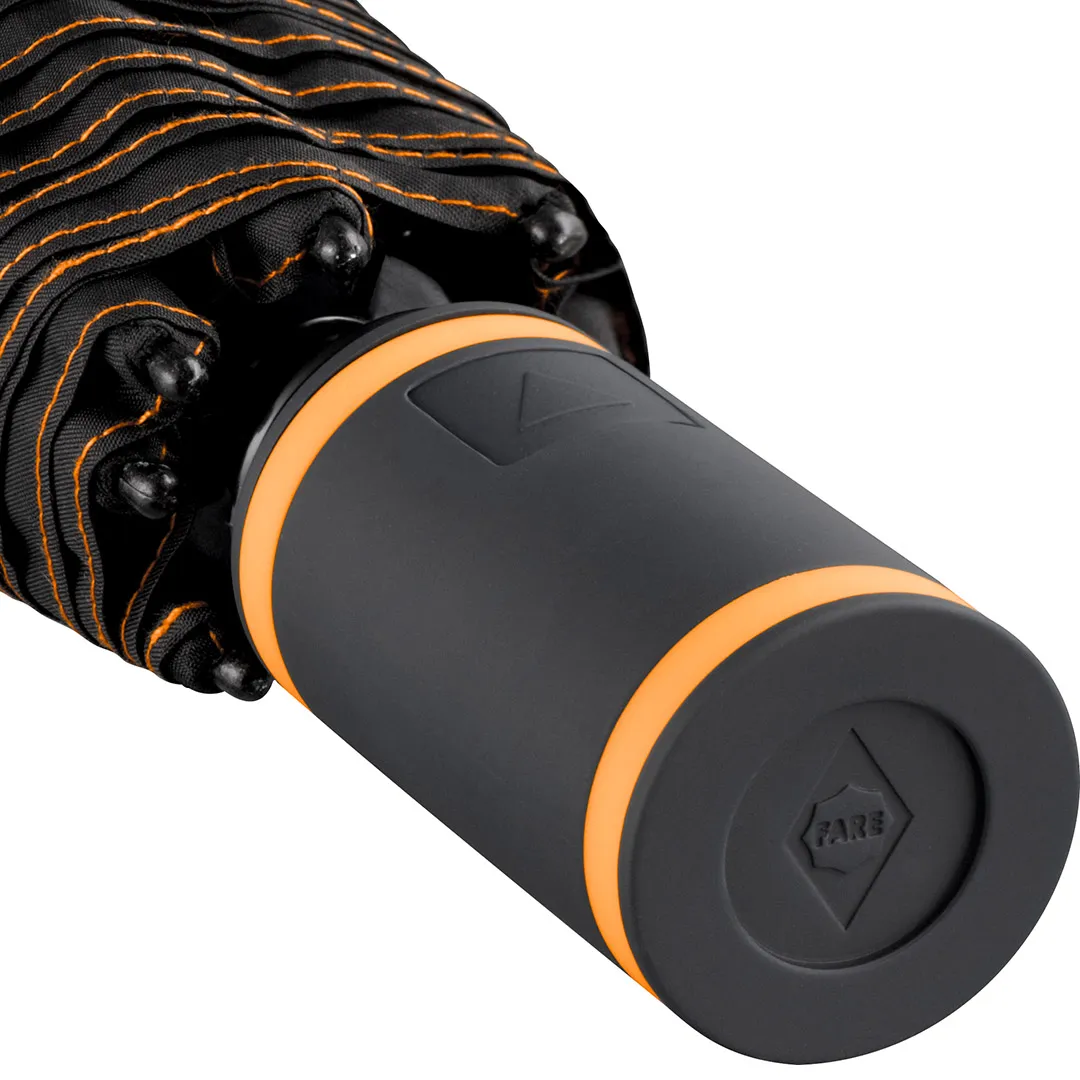 Taschenschirm FARE® AC Mini Style, schwarz-orange – Bild 7