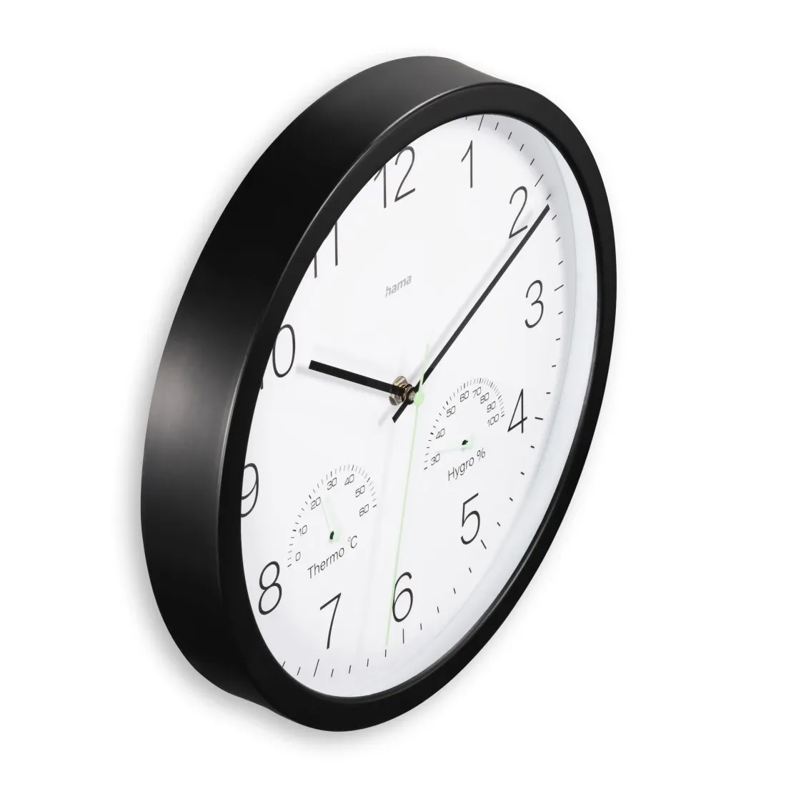 Hama "Santorini" Wanduhr, Schwarz – Bild 2