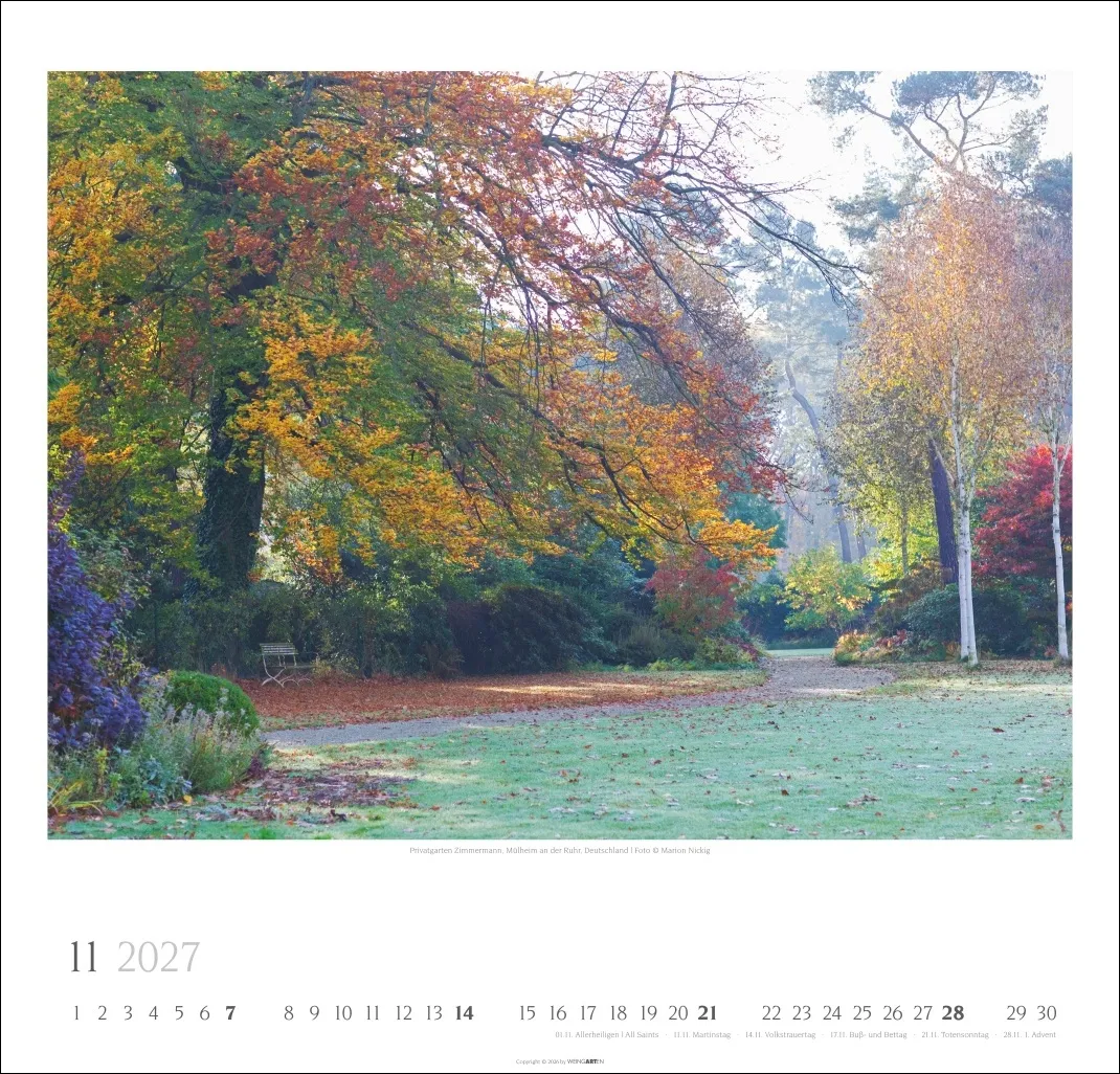 Gartenträume Wandkalender 2027 – Bild 12