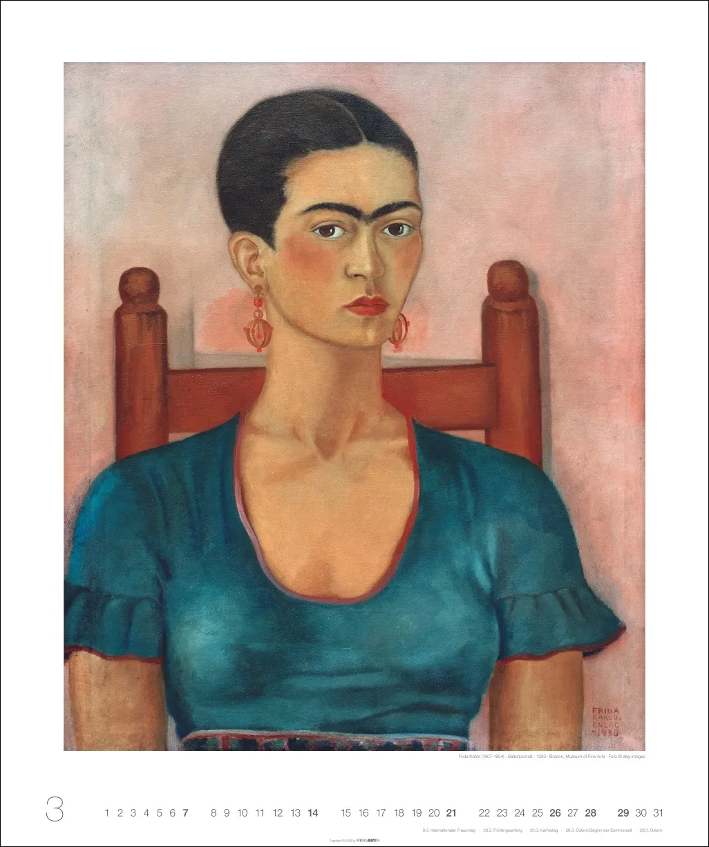 Frida Kahlo Edition Wandkalender 2027 – Bild 4
