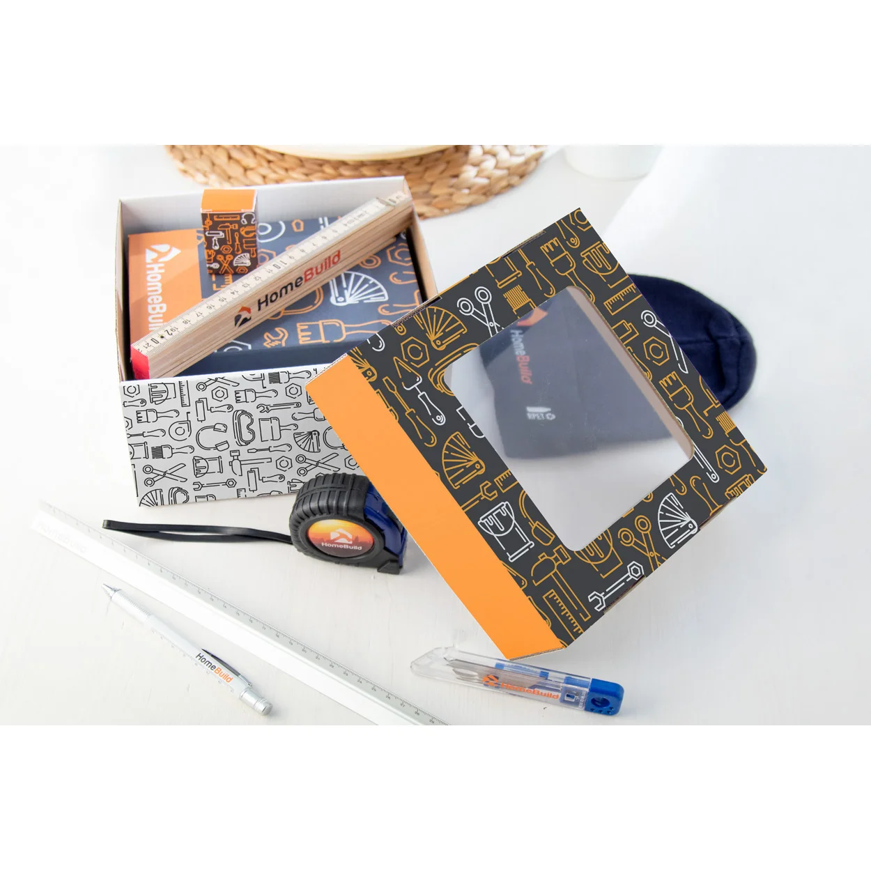 Geschenkbox CreaBox Gift Box Window S, weiß – Bild 5