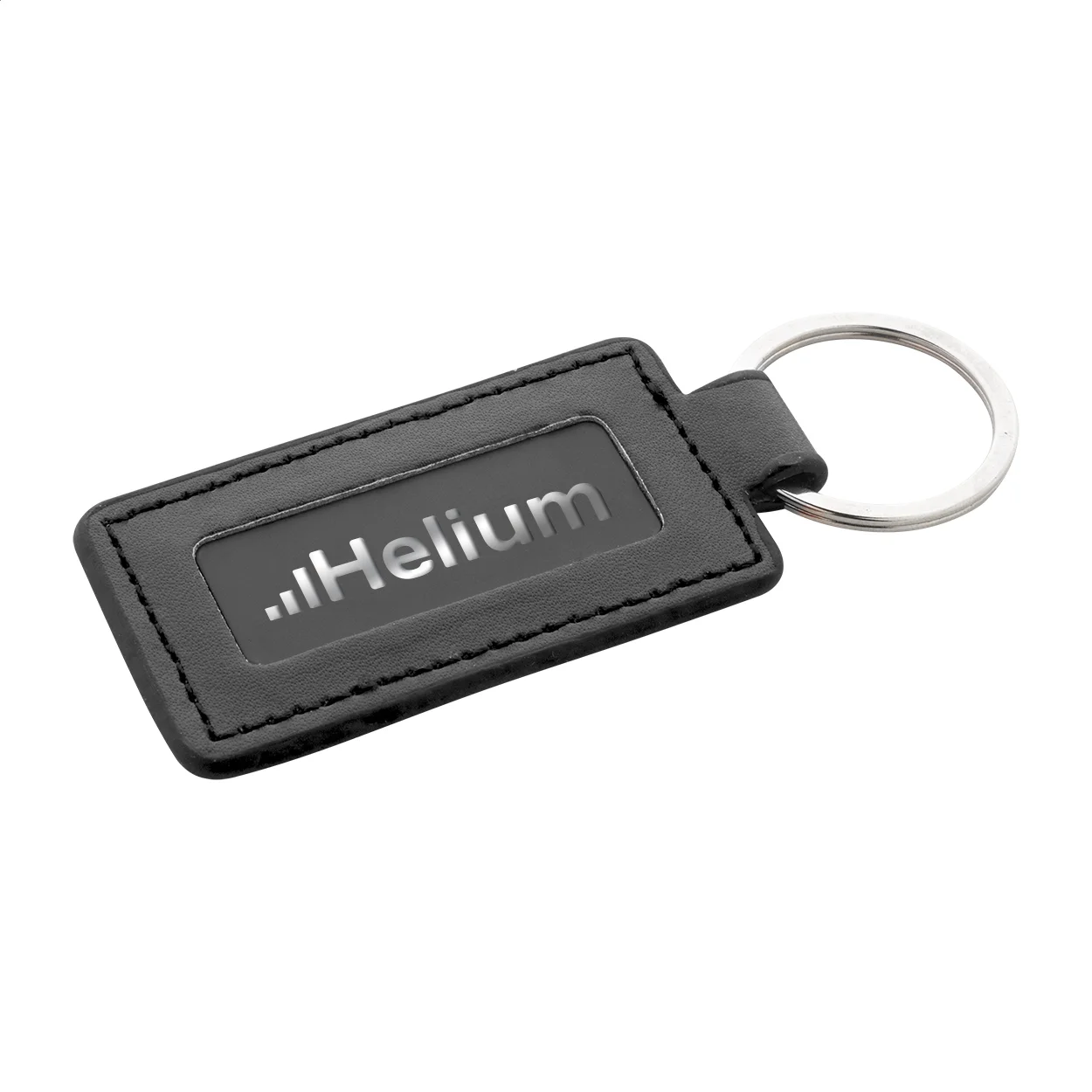 Schlüsselanhänger RPU ShineKey Rect, schwarz – Bild 4