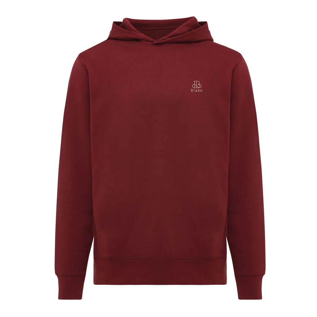 IQONIQ Yengo Hoodie mit Seitentaschen aus rec. Baumwolle, burgunderrot – Bild 3
