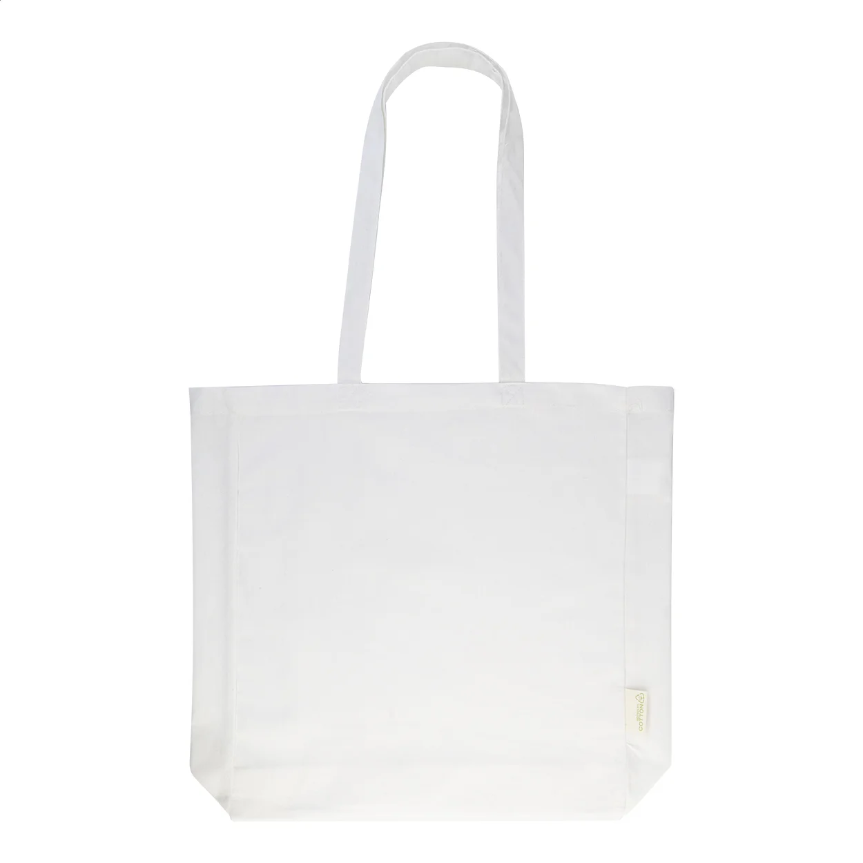 Einkaufstasche Guspex Hue aus recycelter Baumwolle, weiß – Bild 3