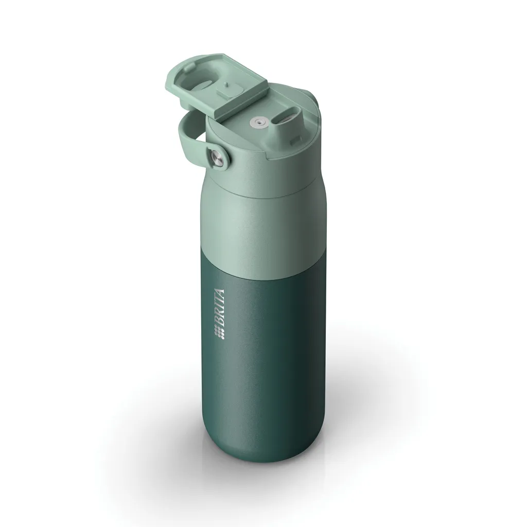 BRITA LARQ Essential Wasserflasche 680ml, grün – Bild 2