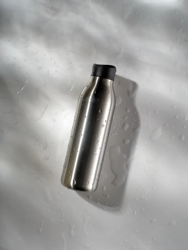 Avira Alok 360 Klick-Wasserflasche aus RCS rec. Stahl, 600ml, silber – Bild 8