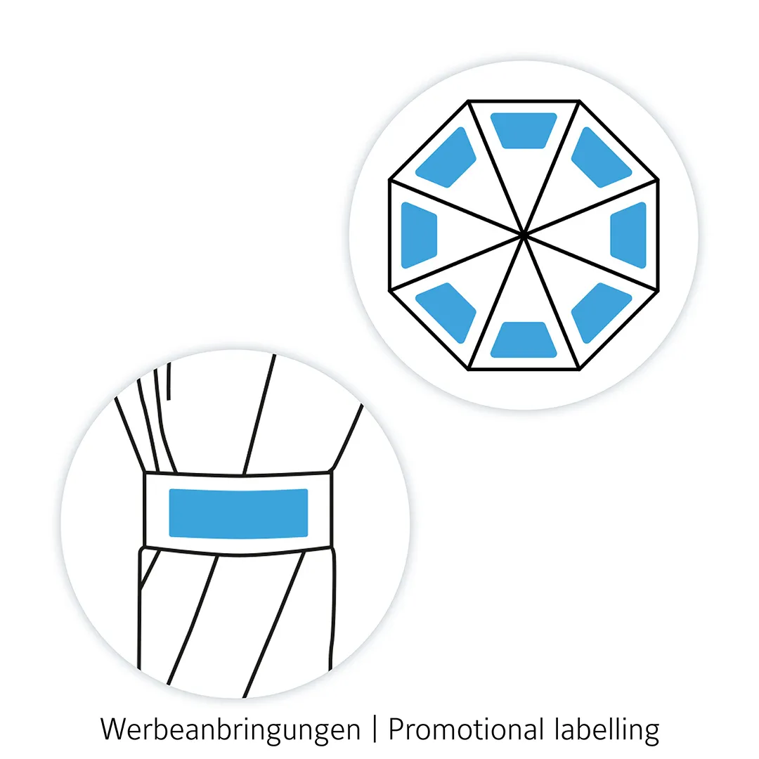 AC-Stockschirm FARE® Collection, grau wS – Bild 7