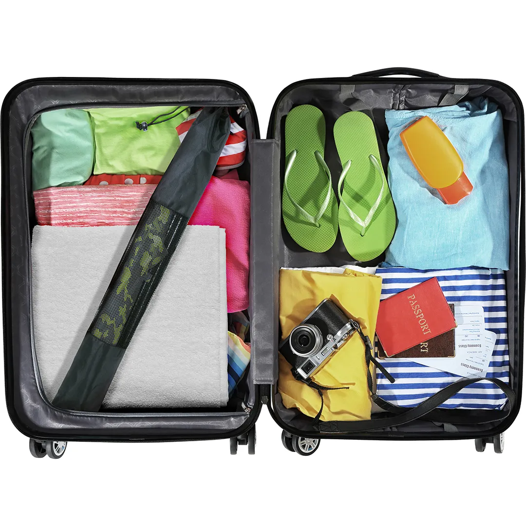 Strand-Sonnenschirm Travelmate Camper, oliv-kombi – Bild 2