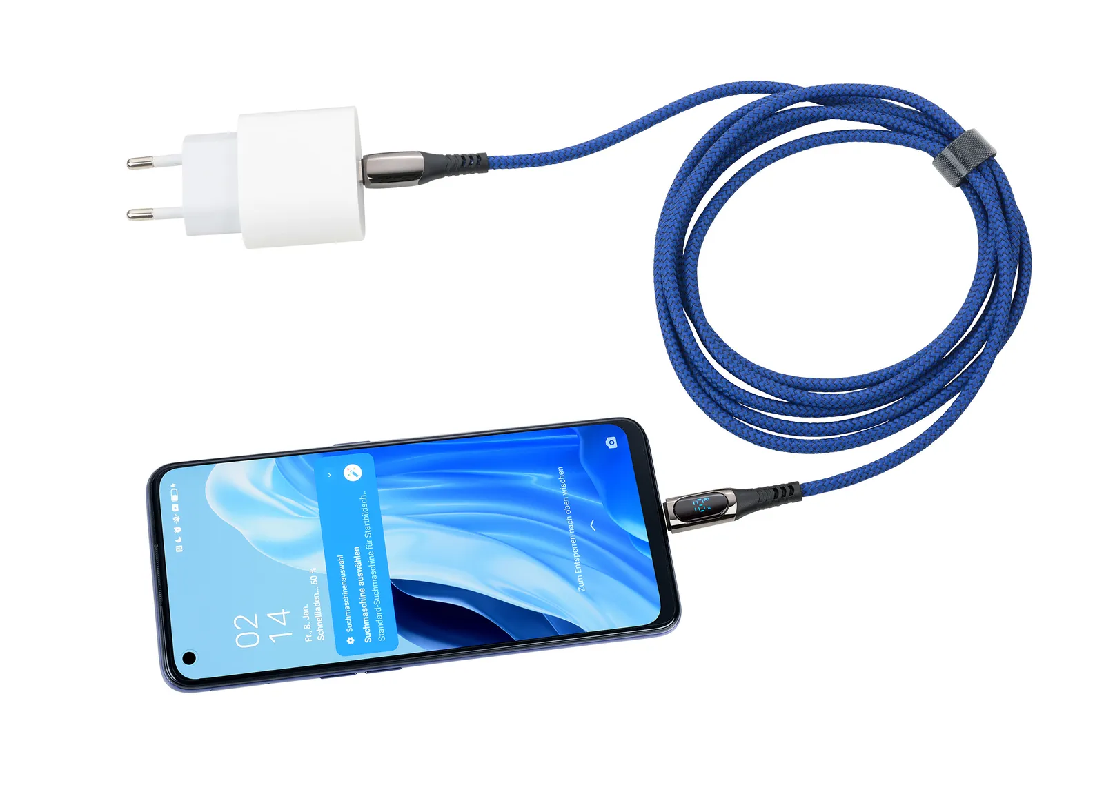 Ladekabel SPEEDY XL blau/gunmetal, blau/gunmetal – Bild 2