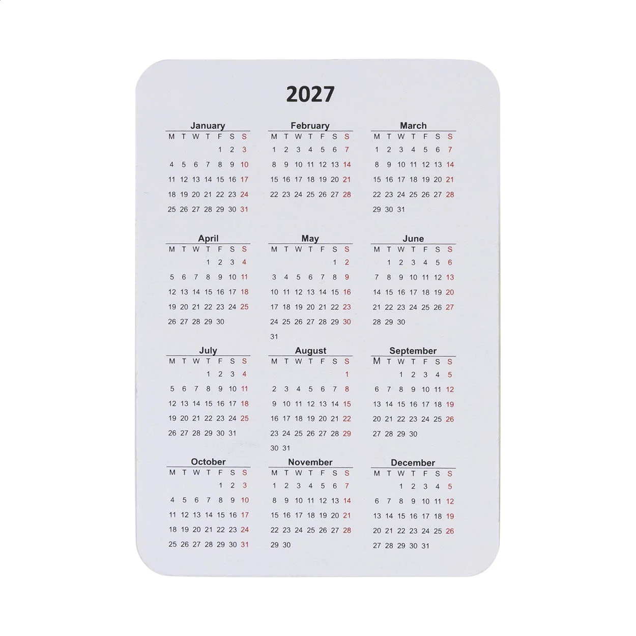 Individueller Taschenkalender CreaDate Pocket, weiß – Bild 3