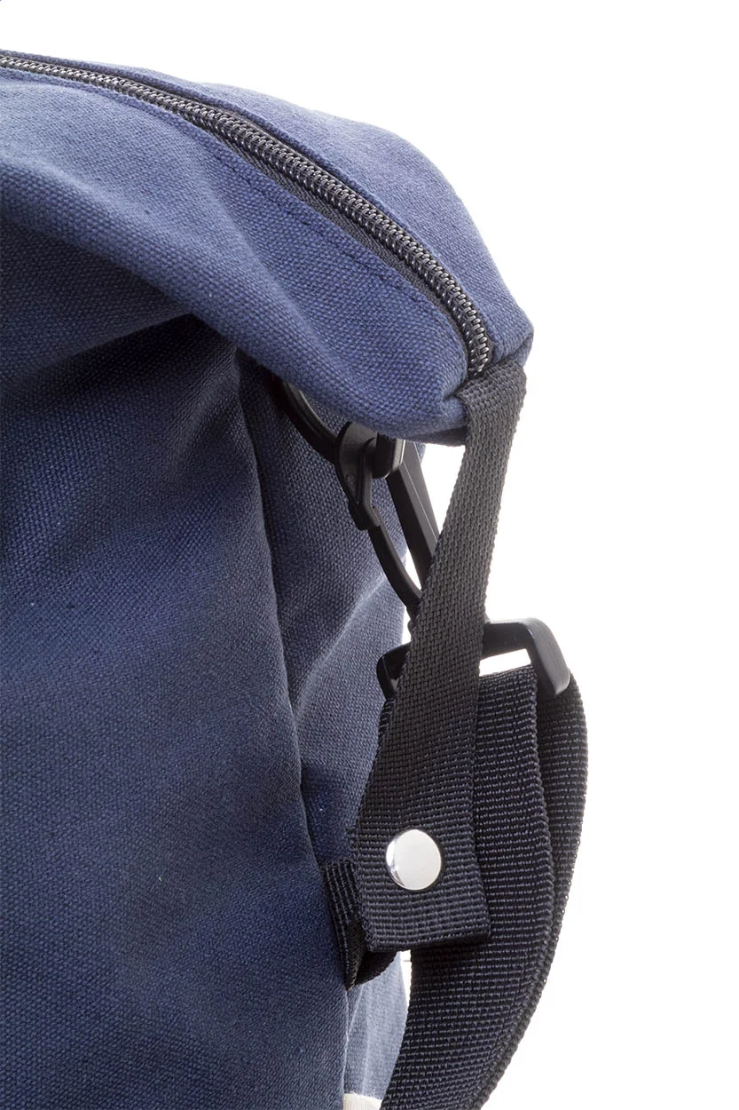 Recycelten Canvas Reisetasche Rebyss Travel, dunkelblau – Bild 5
