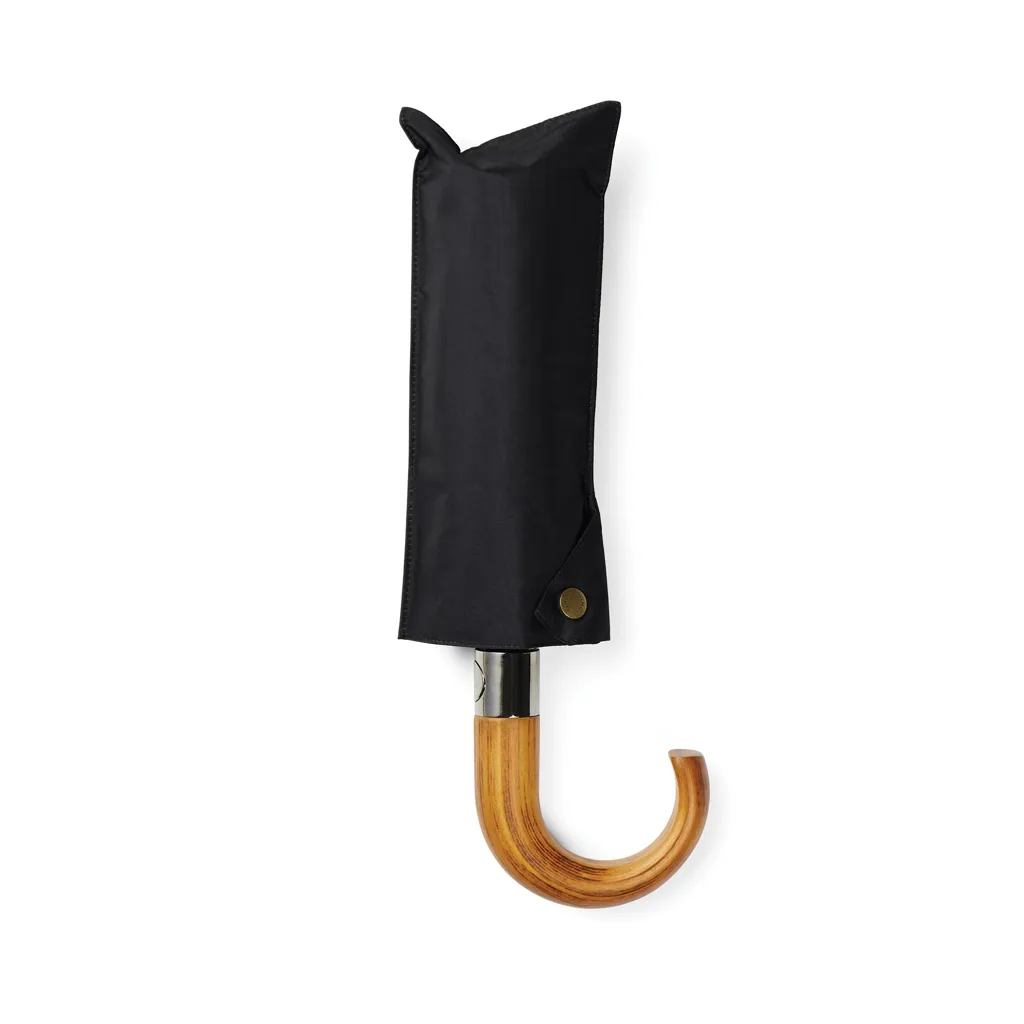 VINGA Bosler AWARE™ 21" faltbarer Schirm aus recyceltem PET, schwarz – Bild 4
