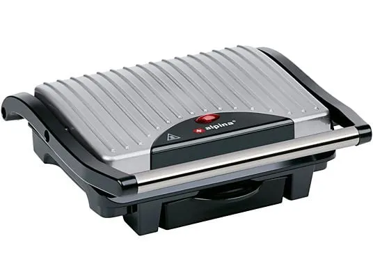 ALPINA Kontaktgrill 1000W Silber