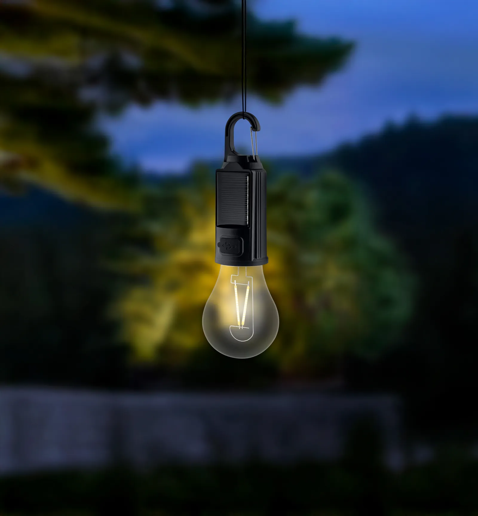Lampe "LuminaAuraSolar", schwarz – Bild 3