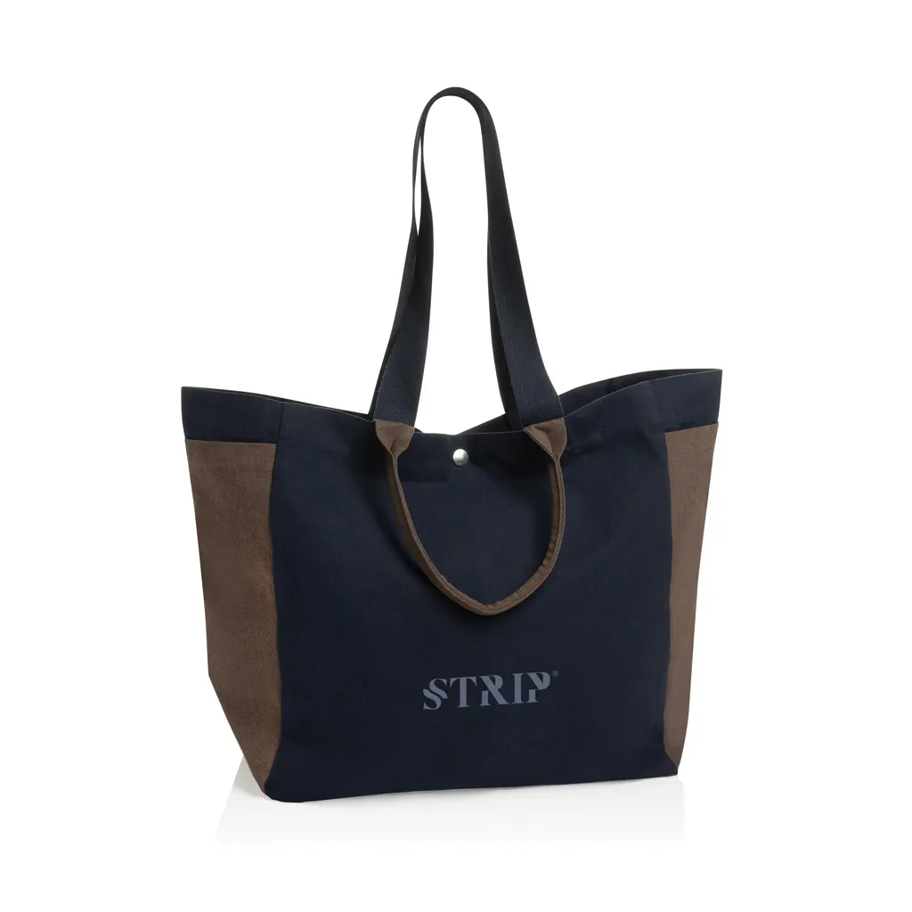 BEAU AWARE™ Allround-Shopper aus rec. Canvas 400gr/m², navy blau – Bild 3