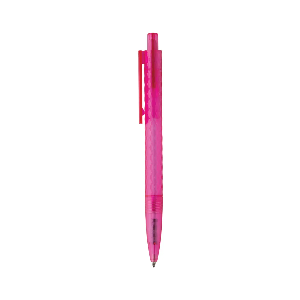 X3 Frosted-Pen aus GRS recyceltem PC, rosa – Bild 2