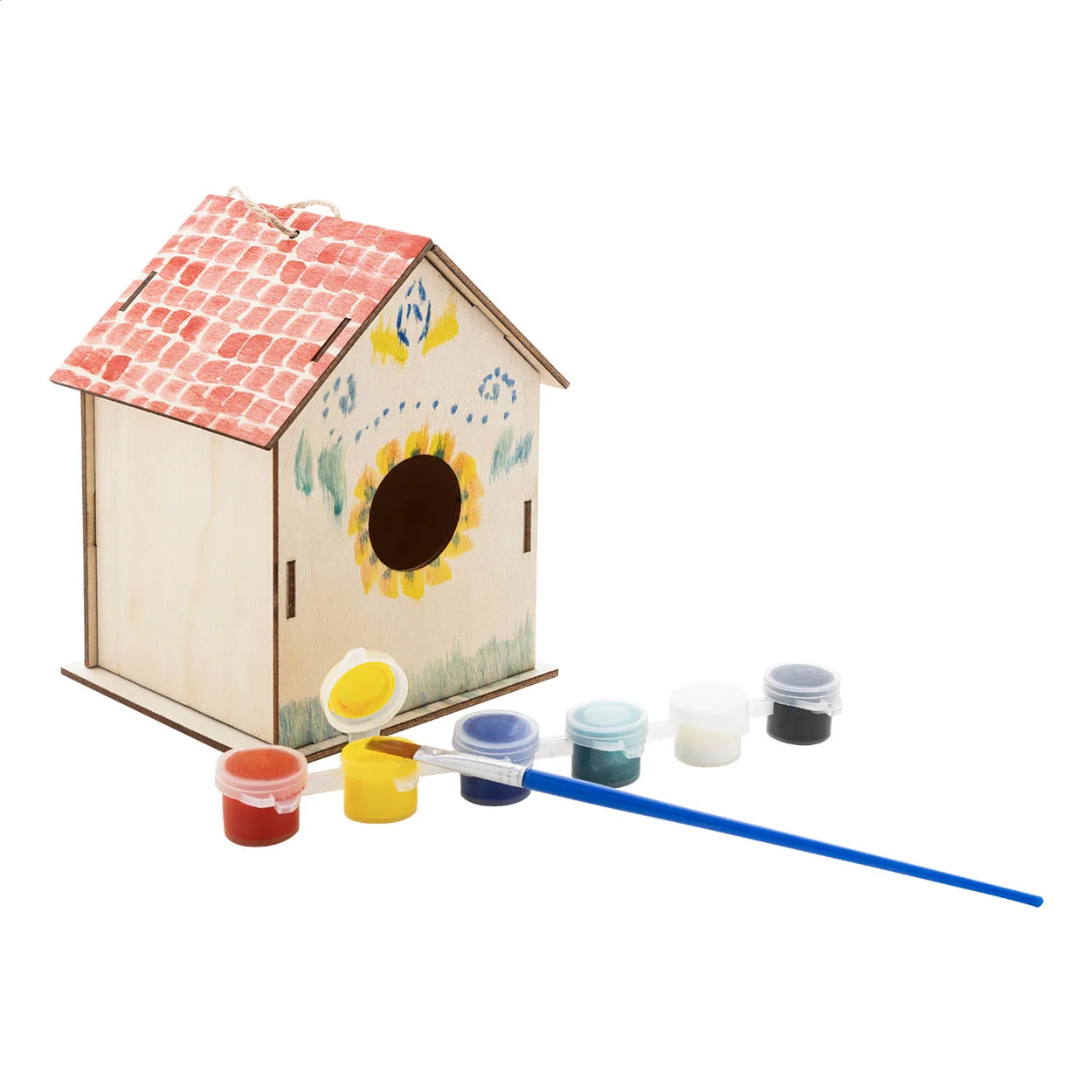 DIY Vogelhaus Titmice, natur – Bild 3