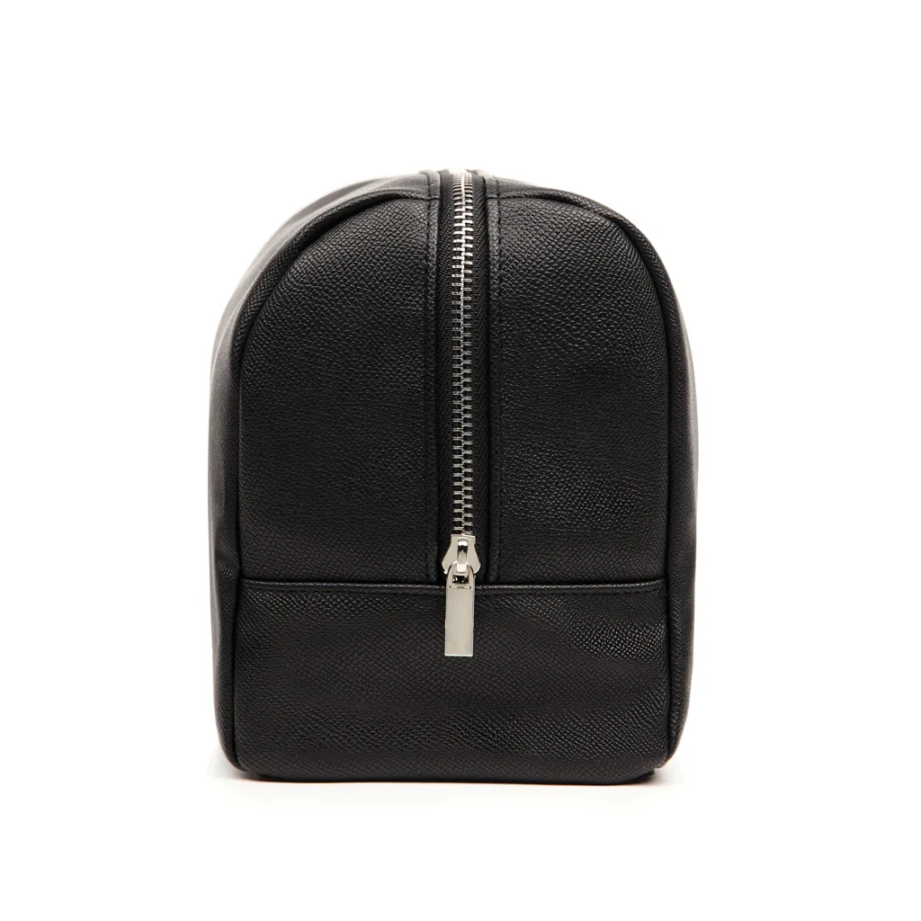 VINGA Bermond Kulturtasche aus RCS recyceltem PU, schwarz – Bild 4