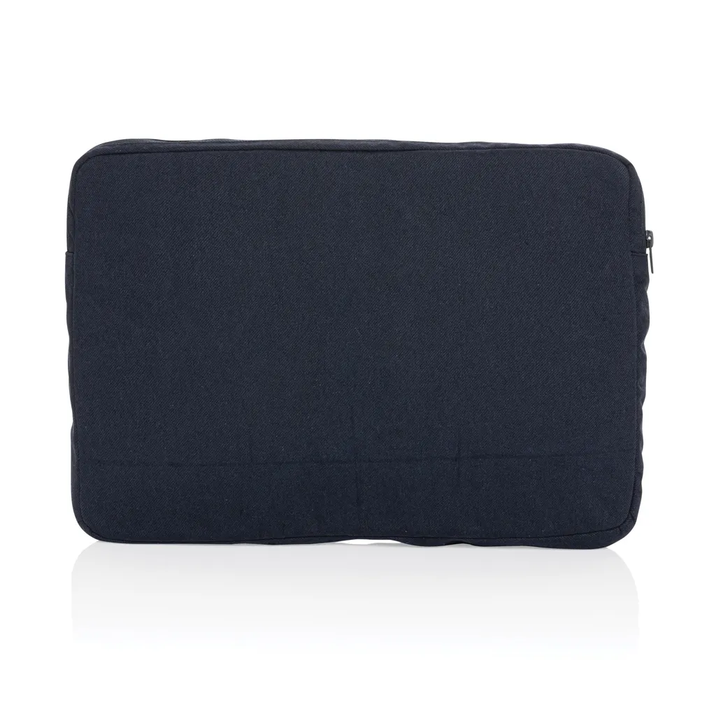 Laluka AWARE™ 15,6" Laptoptasche aus recycelter Baumwolle, navy blau – Bild 4
