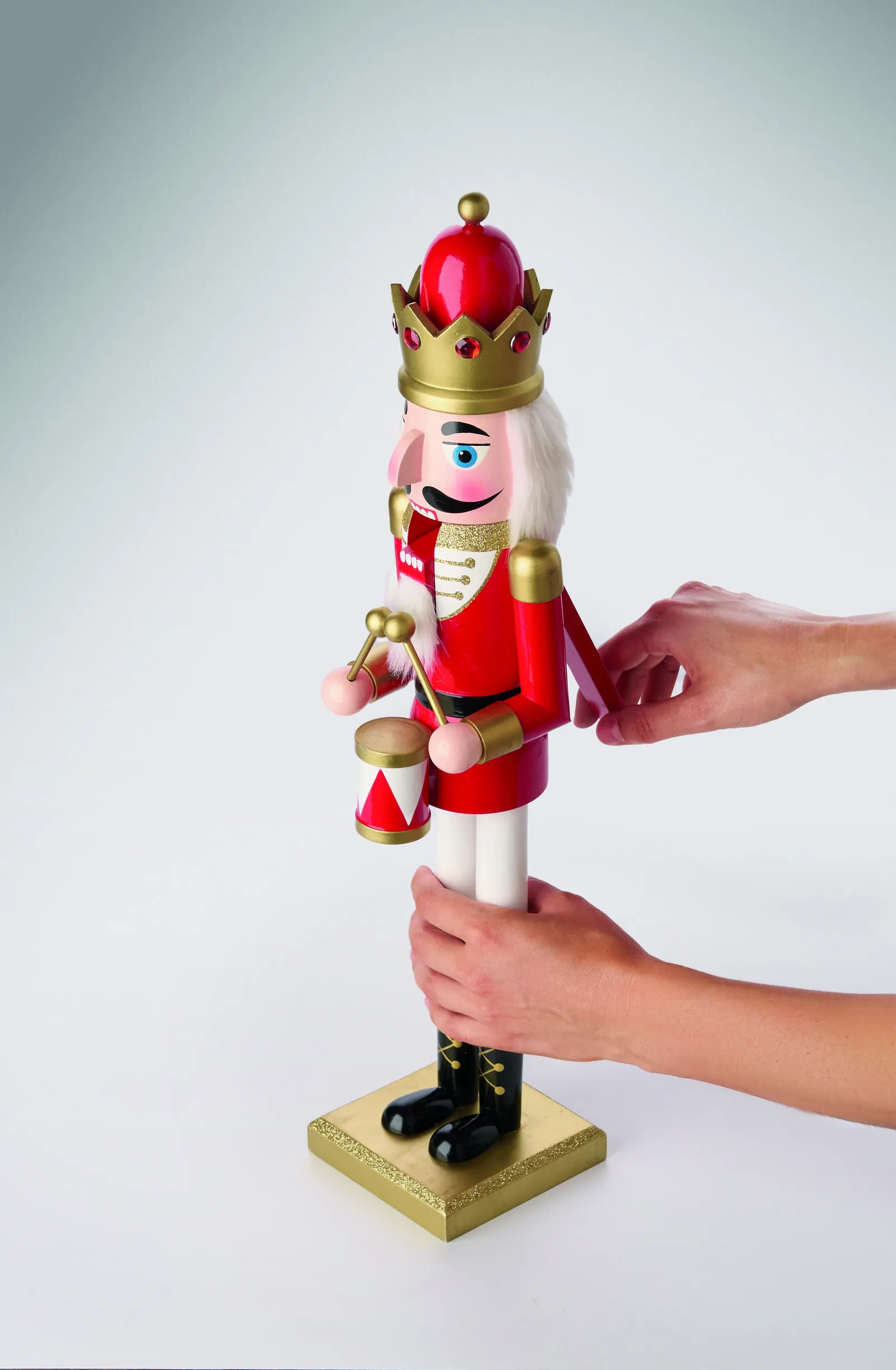 SUPER JOLY Große Nussknacker-Figur, Rot – Bild 3