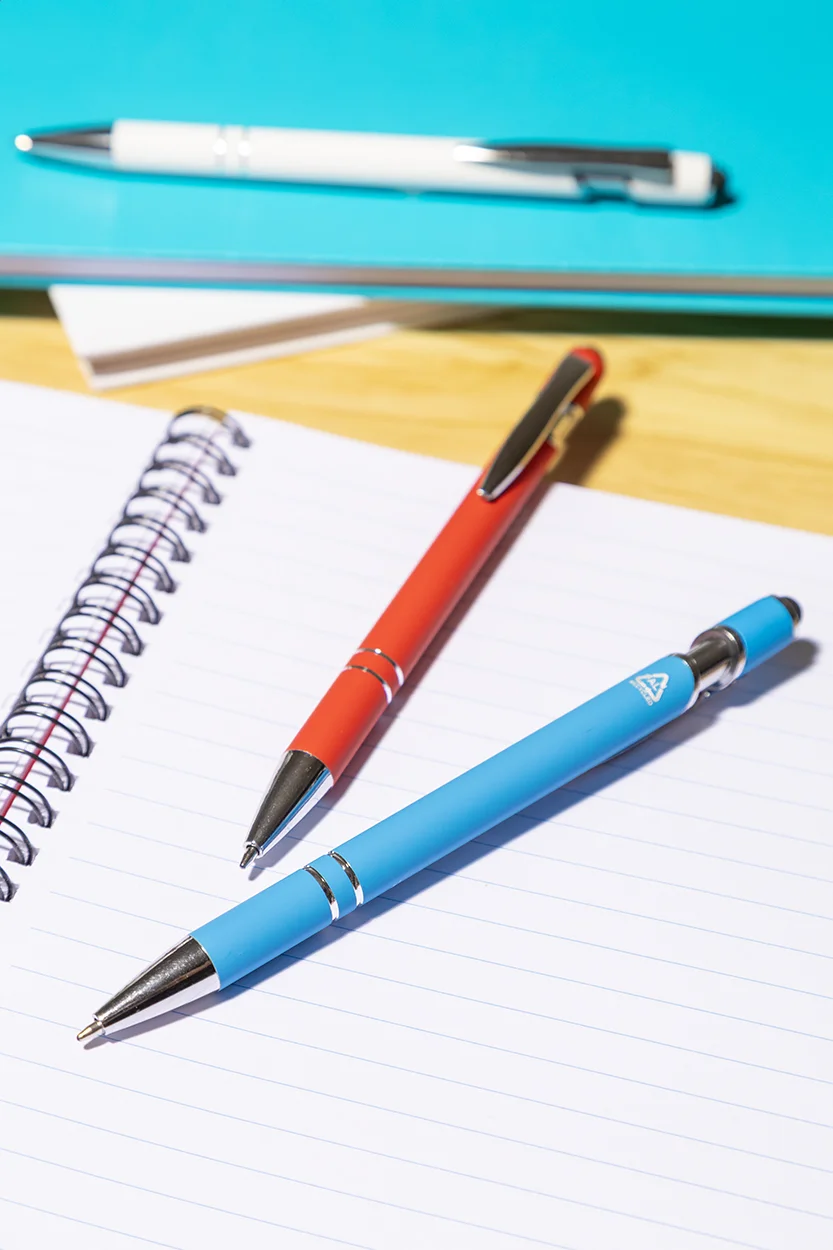 Touchpen-Kugelschreiber Tonnel Soft, hellblau – Bild 6