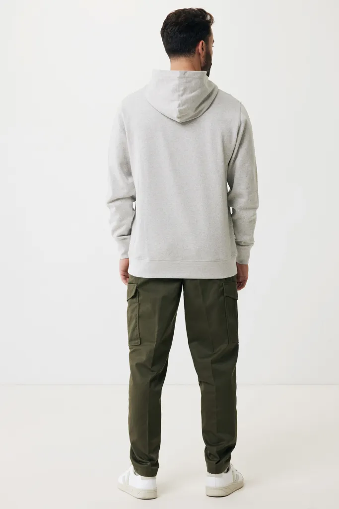 IQONIQ Yengo Hoodie mit Seitentaschen aus rec. Baumwolle, light heather grey – Bild 7