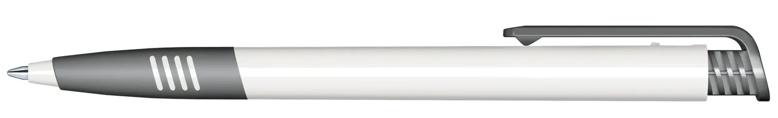 Super Hit Polished Basic SG Druckkugelschreiber, Weiß - Cool Gray 9 – Bild 4