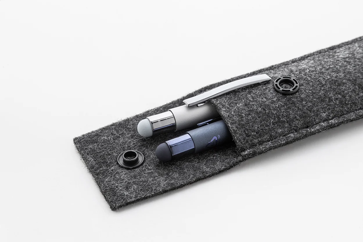 Stifteetui RPET Refelt Pen, dunkelgrau – Bild 4