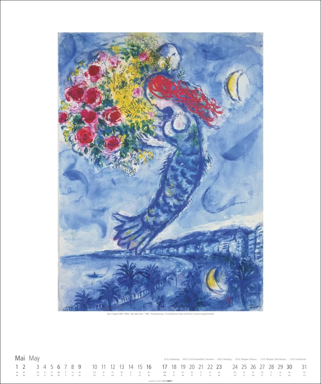 Marc Chagall Wandkalender 2027 – Bild 6