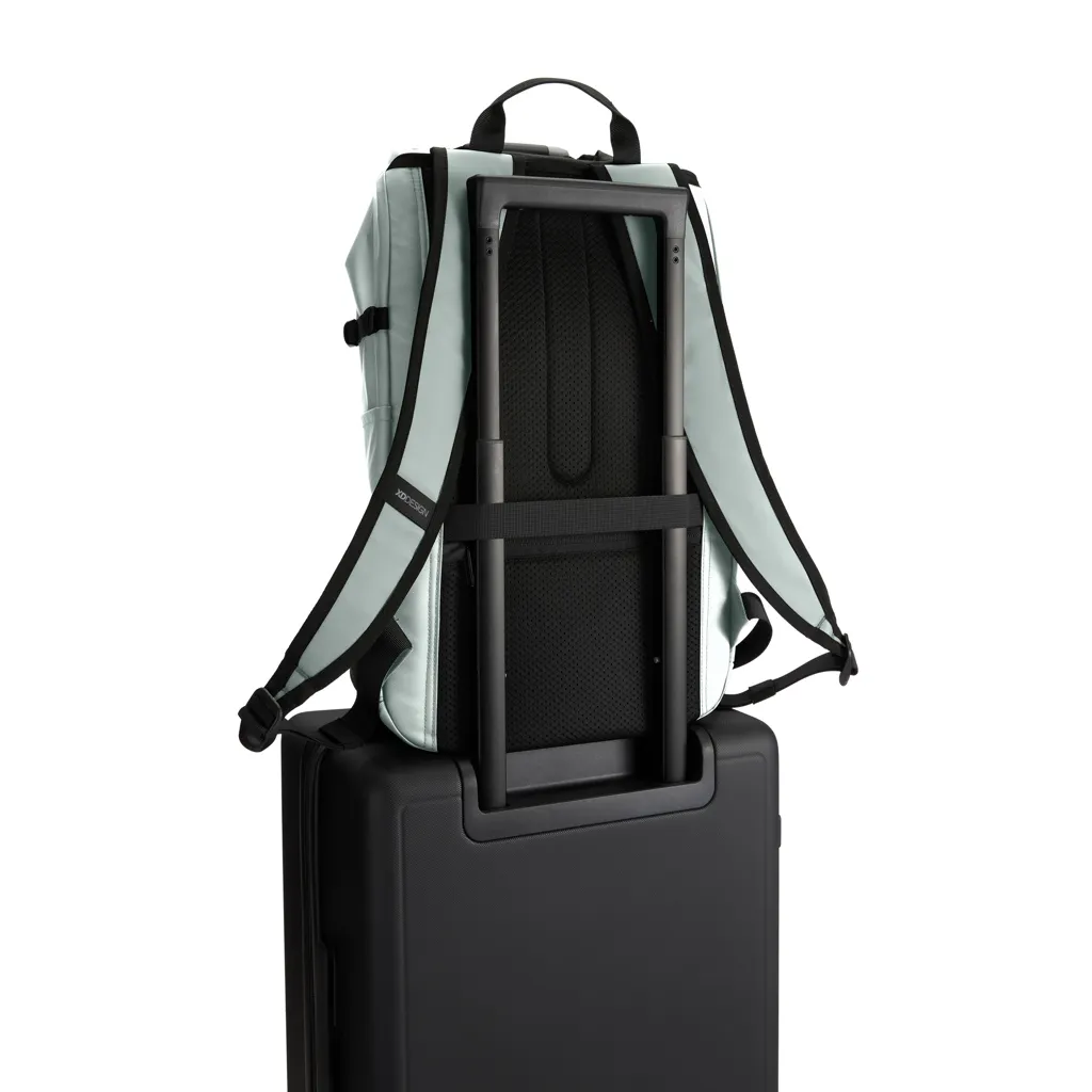 Urban wasserabweisender Anti-Diebstahl Rucksack, Iceberg green – Bild 11