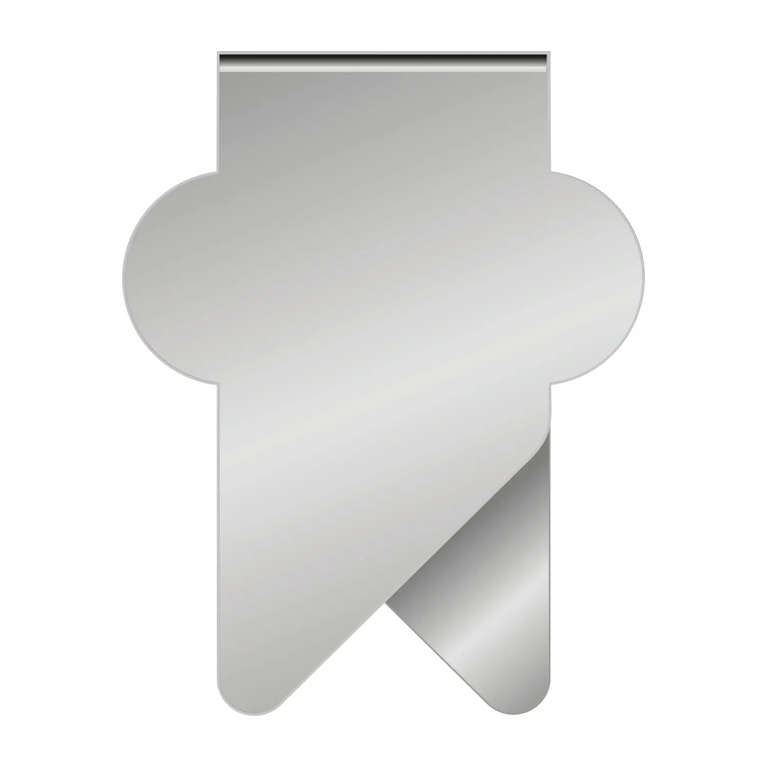 ROMINOX® Mehrweg-Büroklammer X Clip, 5 Varianten, idealer Mailingartikel für Dokumente, bis zu 12 Seiten Klemmkraft, silber – Bild 4
