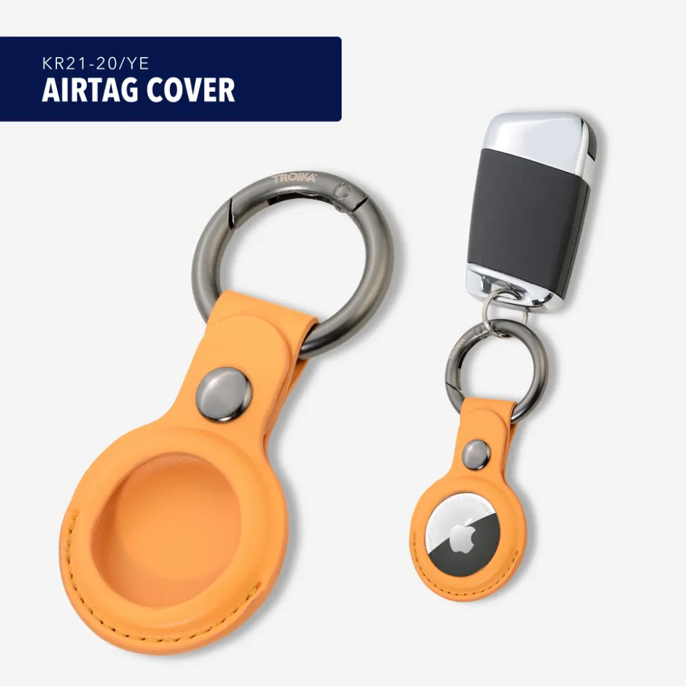 Schlüsselanhänger AIRTAG COVER gelb/gunmetal, gelb/gunmetal – Bild 8