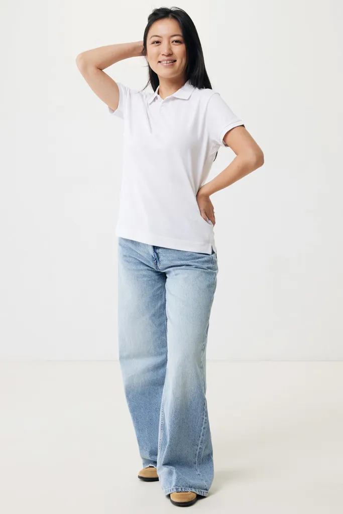 IQONIQ Yosemite Damen Piqué-Poloshirt aus rec. Baumwolle, recycled white – Bild 5