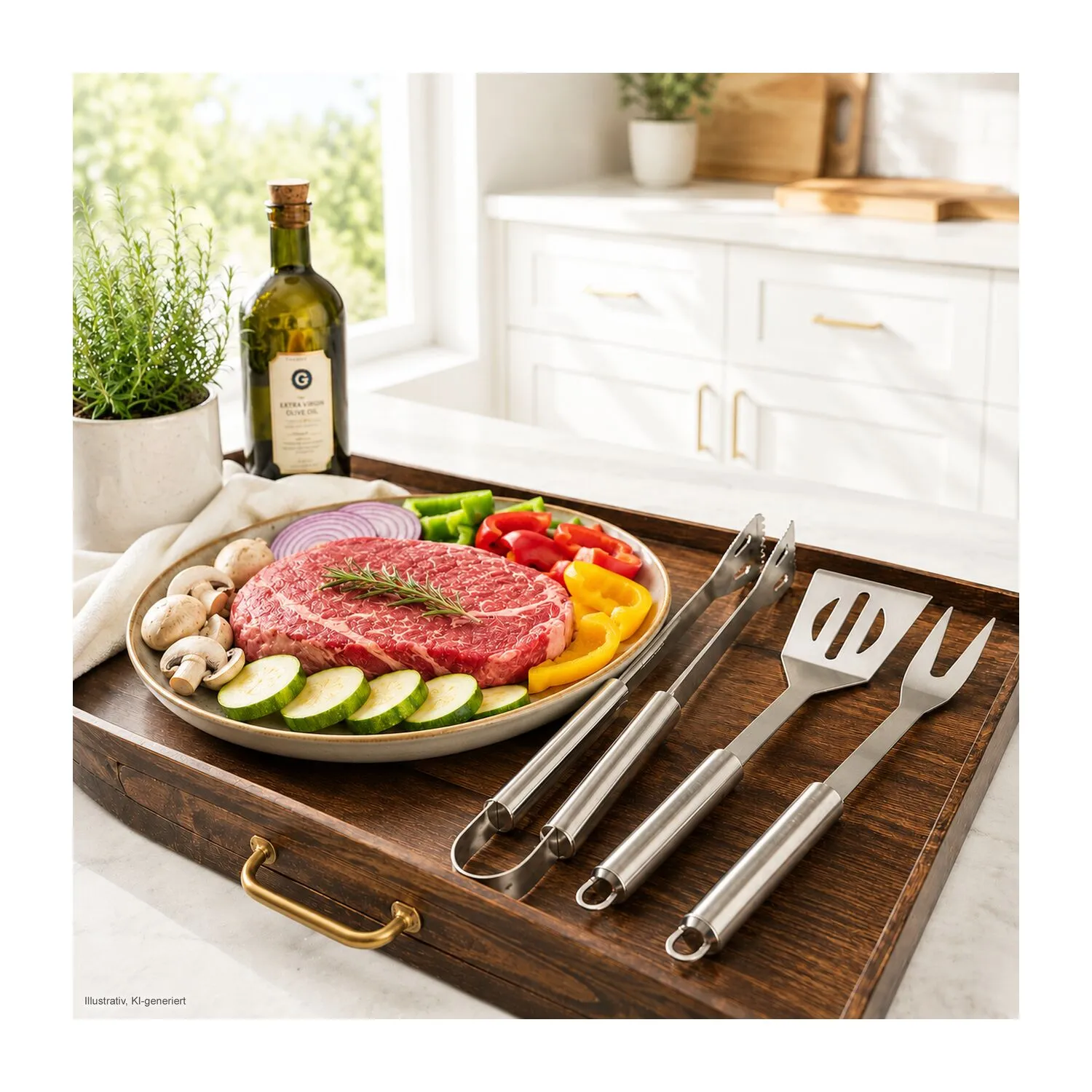 ROMINOX® Grillkoffer // Barbecue, silber – Bild 7
