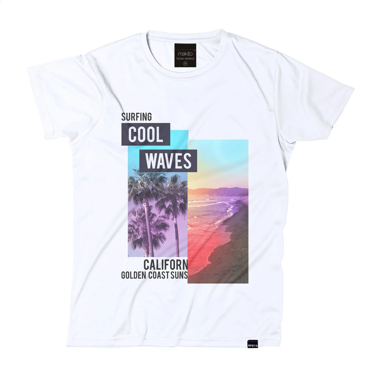 RPET Sport-T-Shirt Velocity, weiß – Bild 2