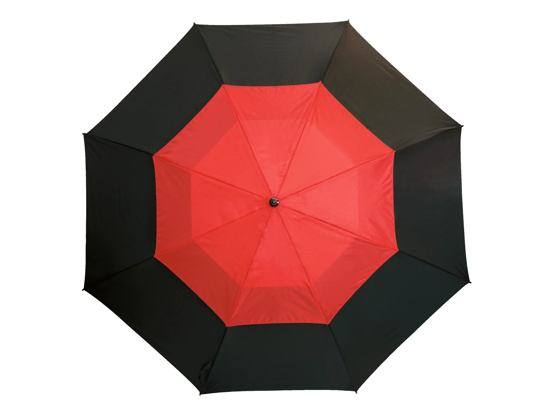 MONSUN - Fiberglas-Golfschirm rot, schwarz, rot, schwarz – Bild 3