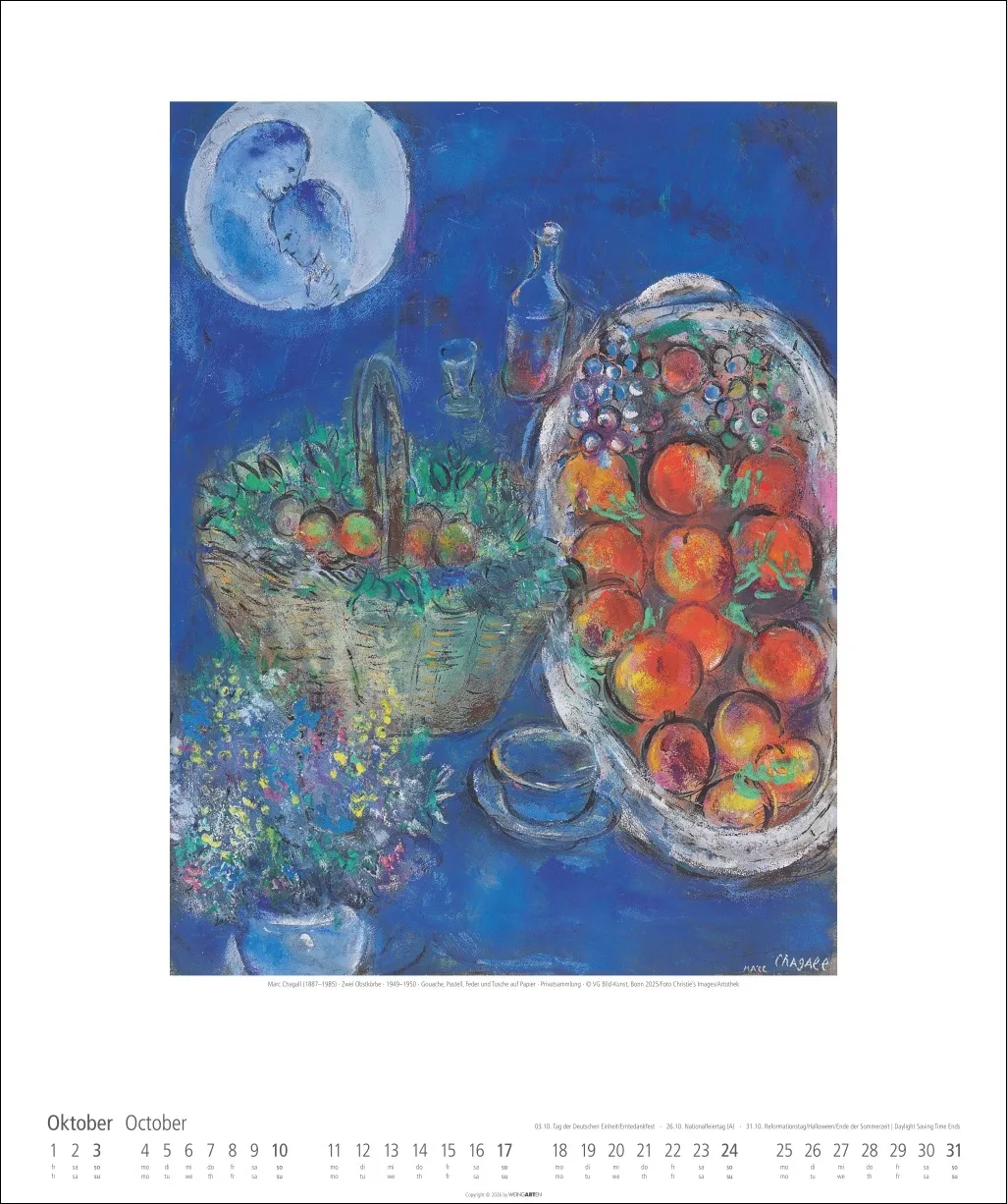 Marc Chagall Wandkalender 2027 – Bild 11