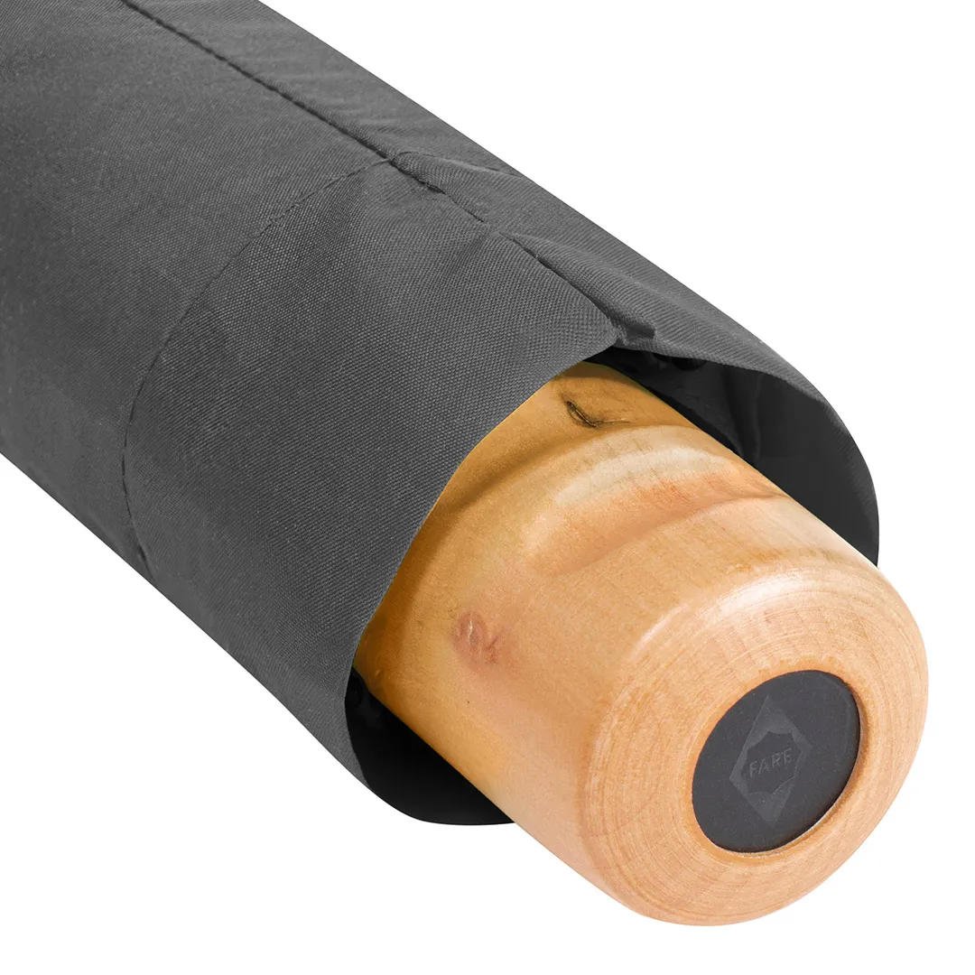 Taschenschirm ÖkoBrella, Ø 98 cm, Länge 26,5 cm, grau wS – Bild 6