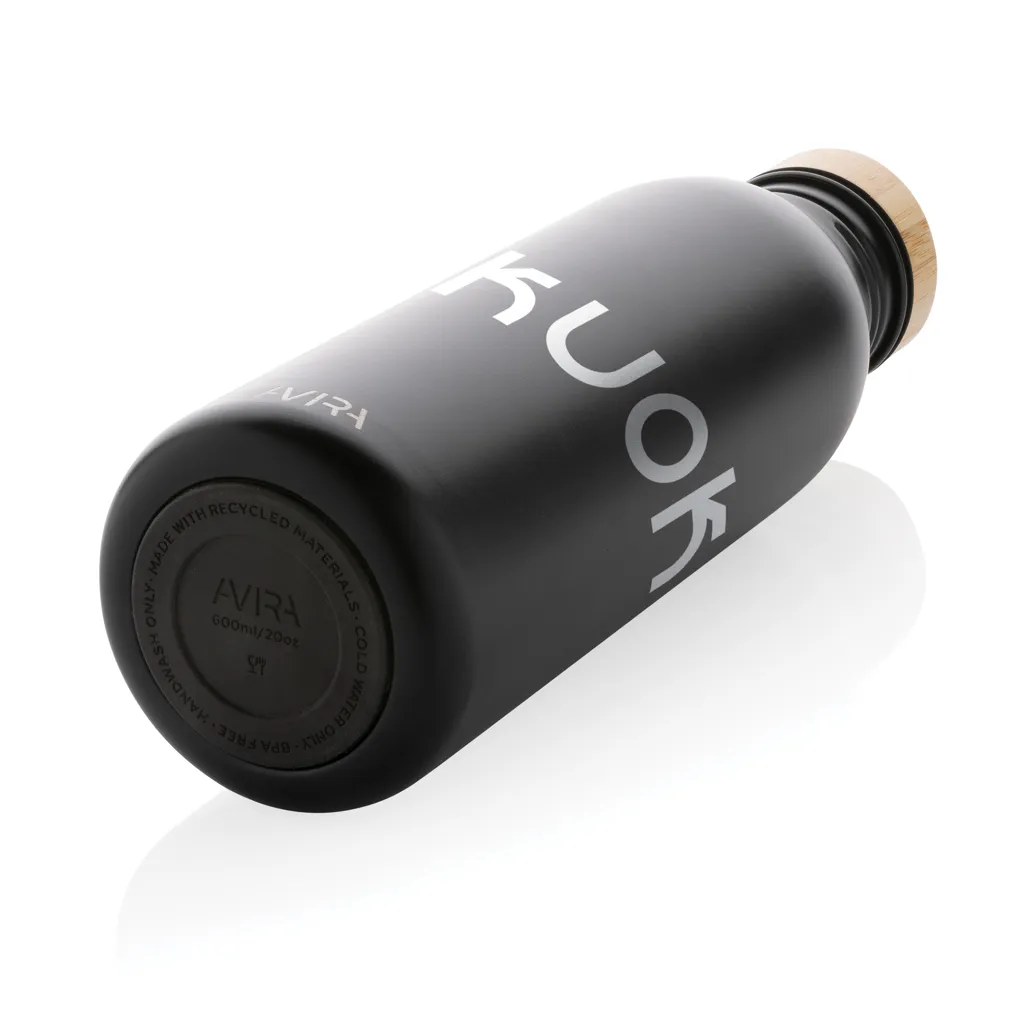 Avira Alcor 600ml Wasserflasche aus RCS rec. Stainless-Steel, schwarz – Bild 7