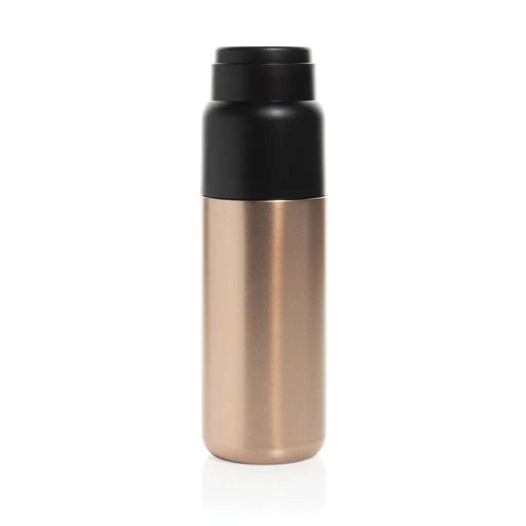 Thermocup RCS – recycelte Thermosflasche mit Becher, 500ml, Bronze – Bild 3