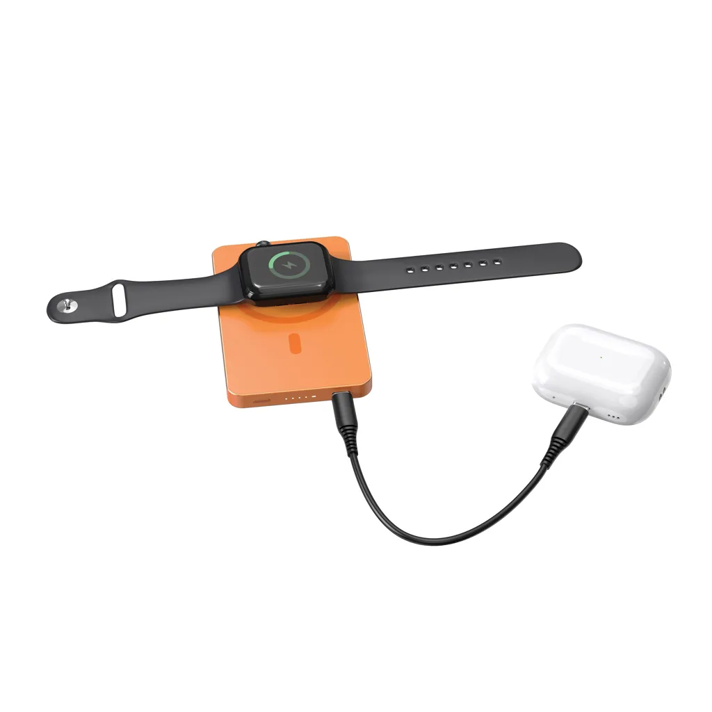 Urban Vitamin Marin 5.000mAh magnet. 15W Wireless Powerbank, orange – Bild 6
