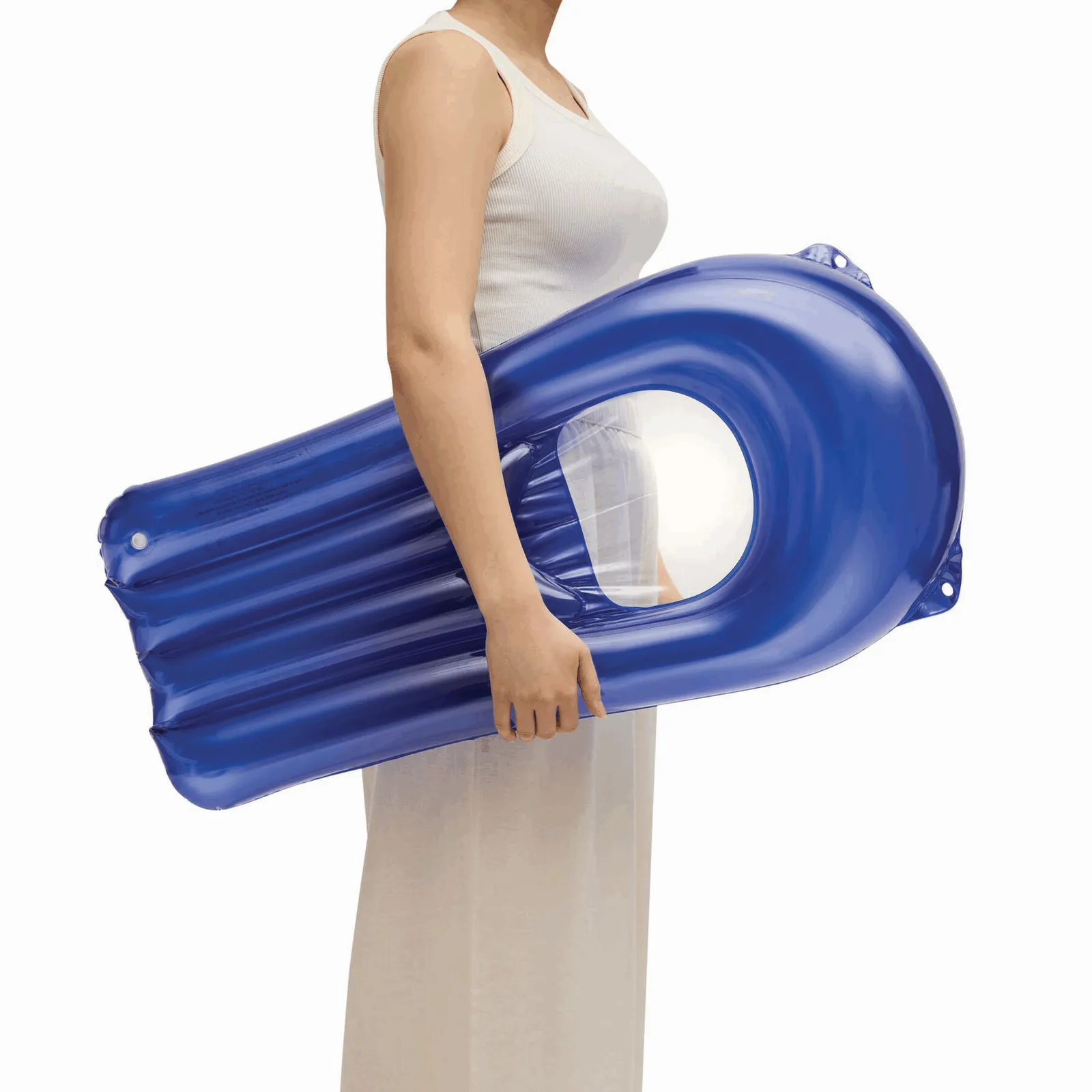 SPLASH - Aufblasbare Mini-Luftmatratze, blau – Bild 5