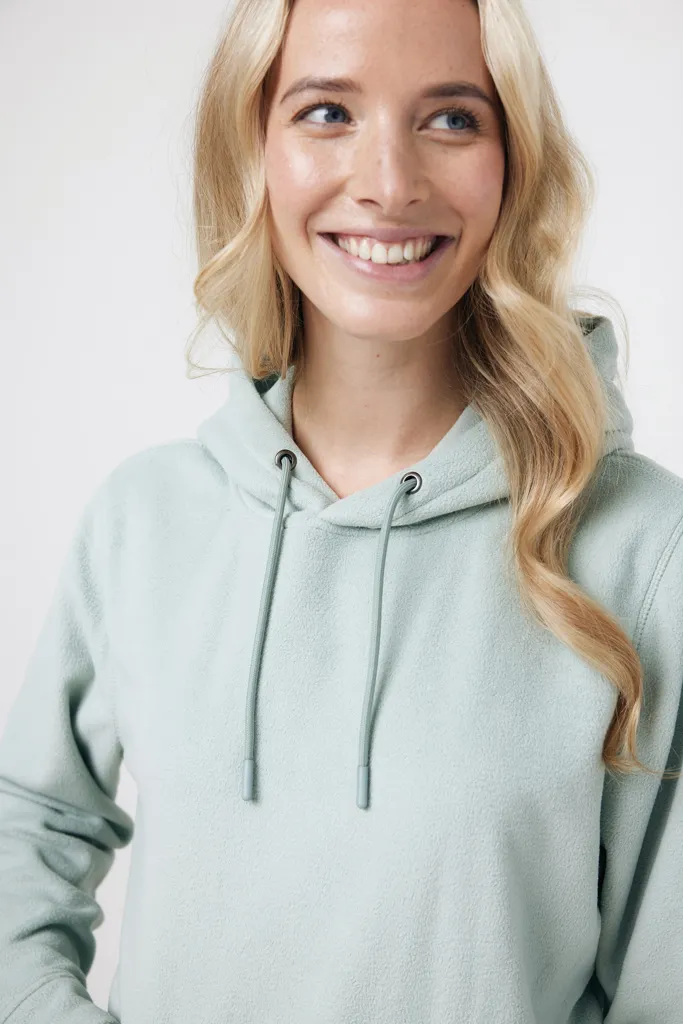 IQONIQ Trivor Mikrofleece-Kapuzen-Pulli aus recyc. Polyester, Iceberg green – Bild 8