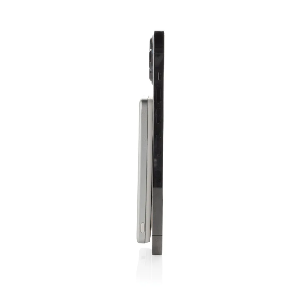 Orion 5.000mAh 5W magnetische Powerbank aus RCS rec. Alu, silber – Bild 3