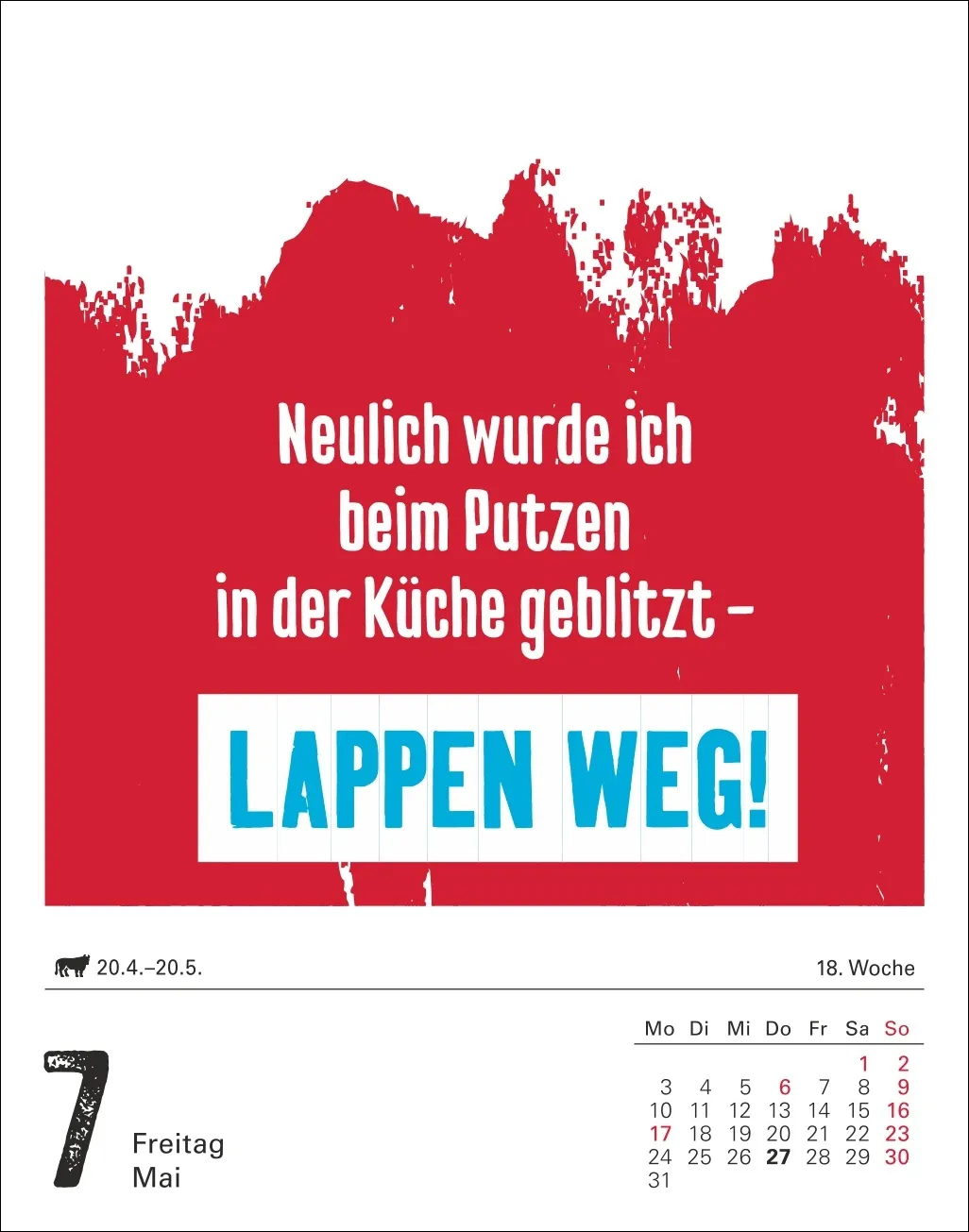 Lange Rede kurzer Gin Tagesabreißkalender 2027 – Bild 7