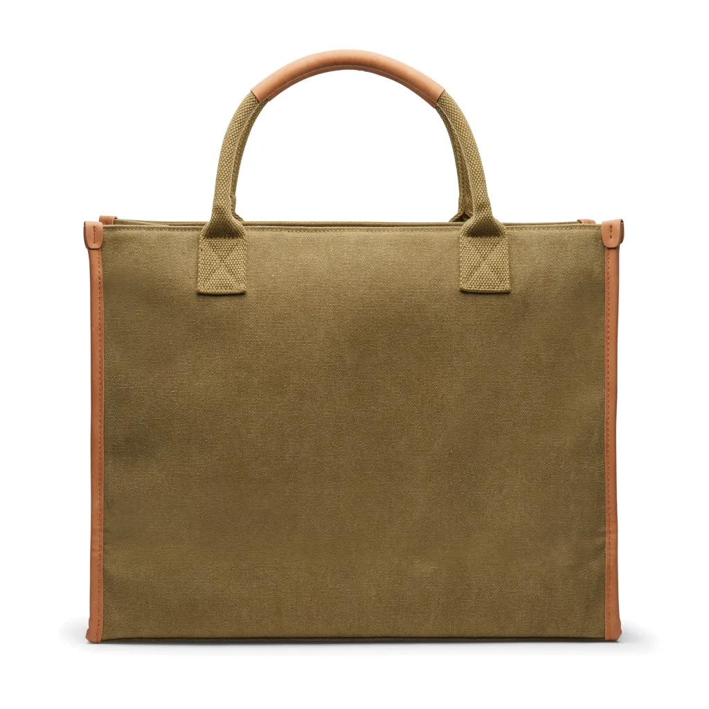 VINGA Bosler Büro-Tasche aus RCS recyceltem Canvas, grün – Bild 4