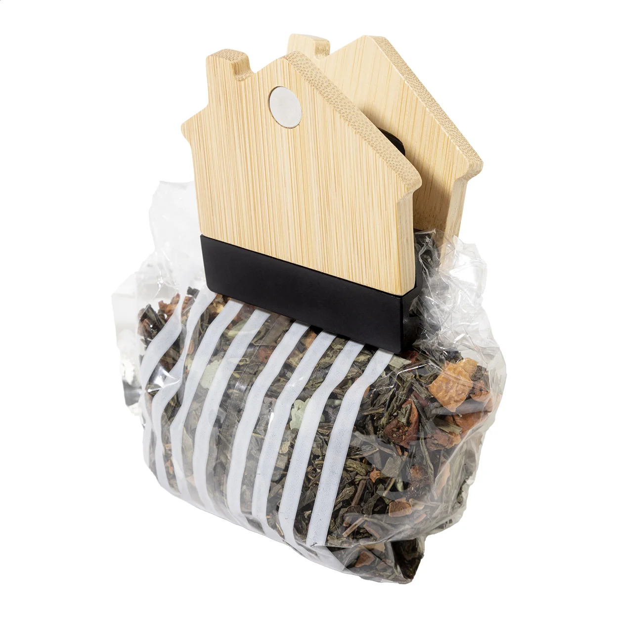 Kühlschrankmagnet CasaClip mit Notizklammer, natur – Bild 5