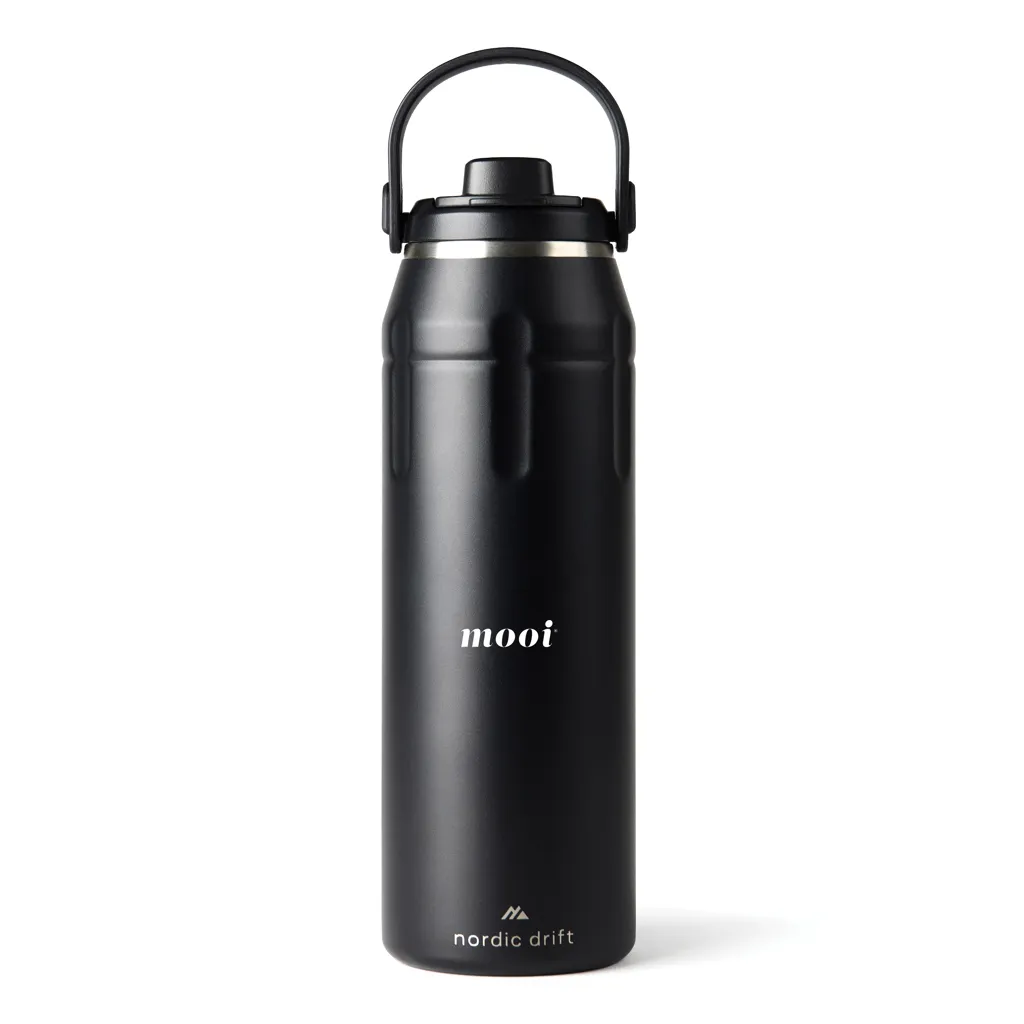 Nordic Drift trail Isolierte RCS Sportflasche 940ml, schwarz – Bild 5